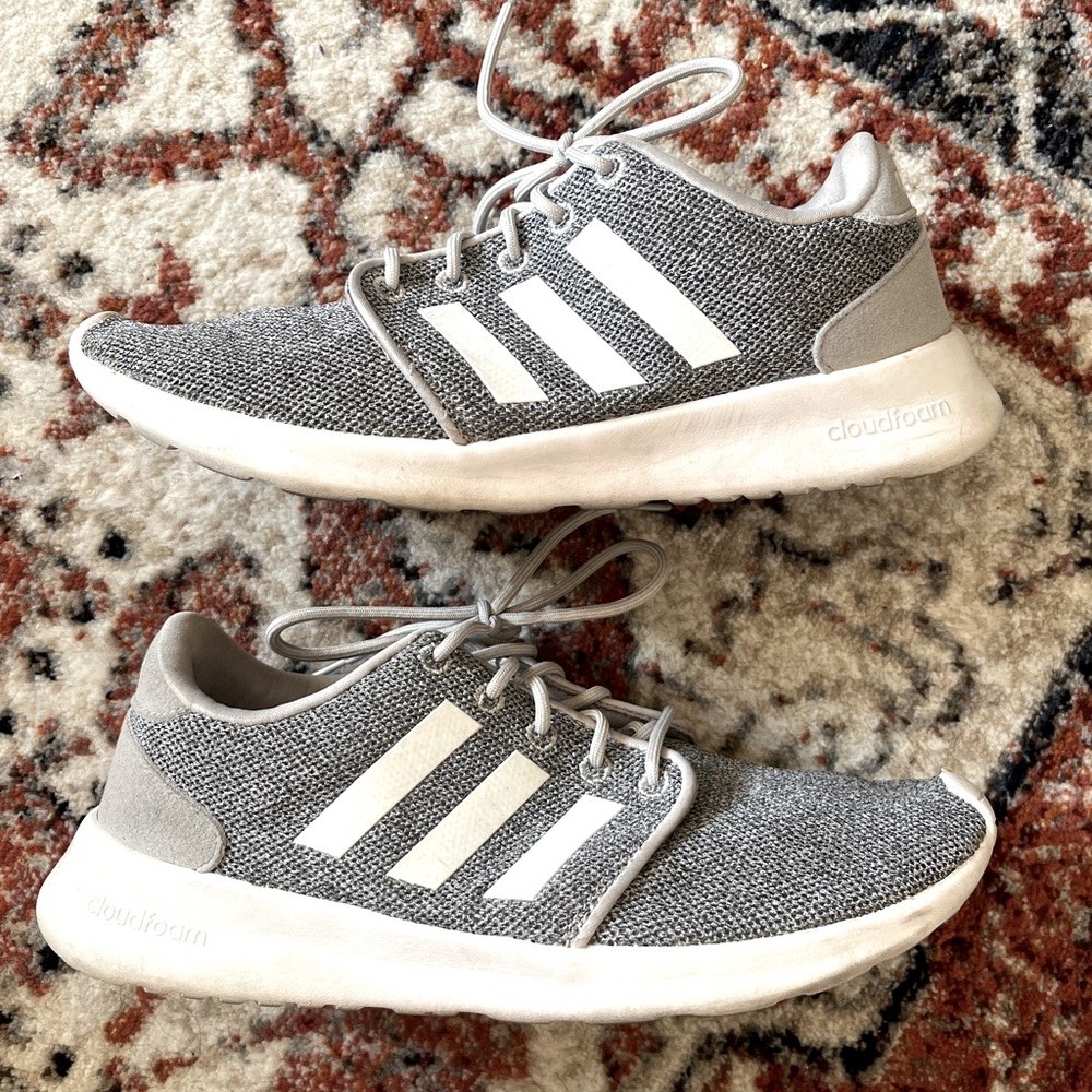Adidas Cloudfoam QT Racer Sneakers Light Gray/White